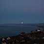 Coucher de lune depuis le Domaine de Crétaz